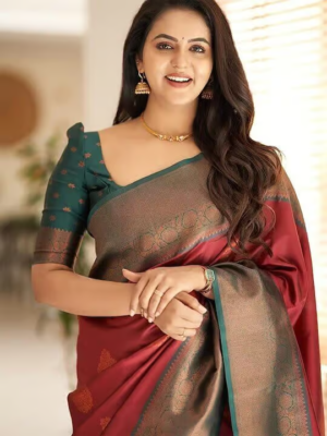 Women Kanjivarm Soft Banarasi Silk Saree